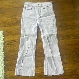 Altar’d State Lavender Cropped Flare Jeans